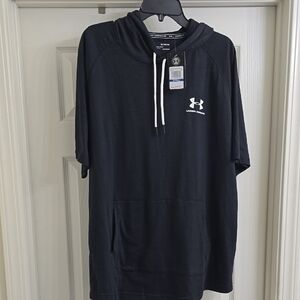 Under Armour Dark Hoodie with White Logo